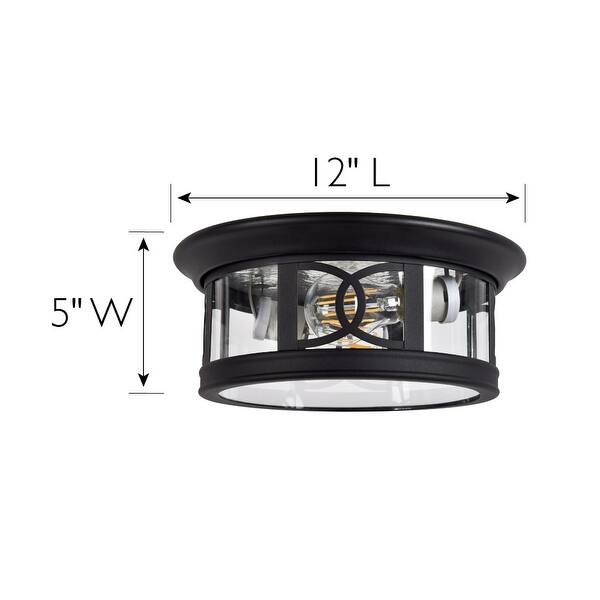 Design House 589002 Summit 2 Light 12" Wide Flush Mount Drum Ceiling Bed Bath & Beyond 38065127